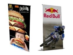 Large Standard PUNTO Banner Stand with Graphic