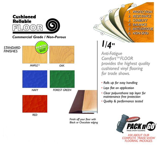 Cushioned Rollable Trade ShowFlooring