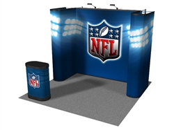 10.7 Straight with 2 Tower Return 10' Display
