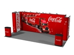 20.7 Straight Frame with 2 Tower Returns 20ft Popup Display