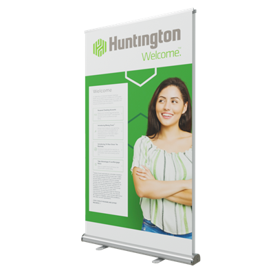Retractable Double Sided Bannerstand 2 47.2"