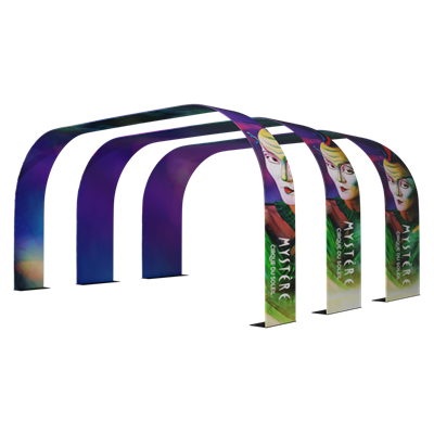 20ft W x 10ft H Round Waveline Arch