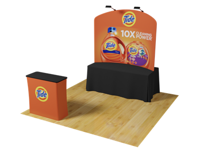 6ft Waveline Curved Table Top Display PRO Kit