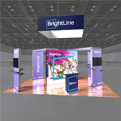 20ft BrightLine Island Light Box Display - Kit 11