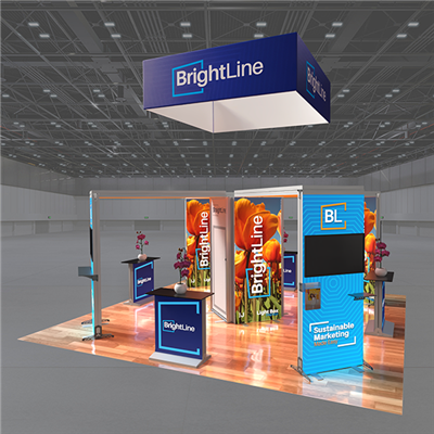 20ft BrightLine Island Light Box Display - Kit 12