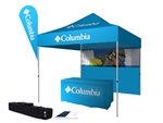 10' Dye Sub Tent with Wall + Flag + Table Cover