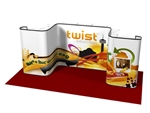 20ft Alcove Custom Pop Up Display Two Tower Return