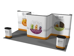 20ft Custom Pop Up Display Alcove Out