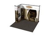10ft Straight corner Custom Pop Up Display