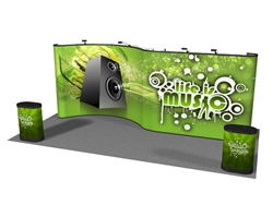 20ft Curve straight Custom Pop Up