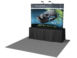 8ft - Curved Table Top Display