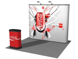 10ft Straight Pop up Display Graphic Case Wrap