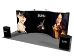 20ft Straight-Curve-Straight Pop up Display