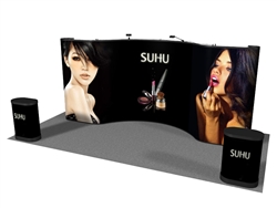 20ft Straight-Curve-Straight Pop up Display