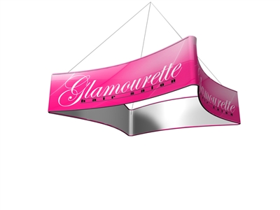 Blimp QUAD Curved Hanging Banner