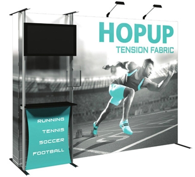 Hopup 10 ft Tension Fabric Popup - Dimension KIT 3