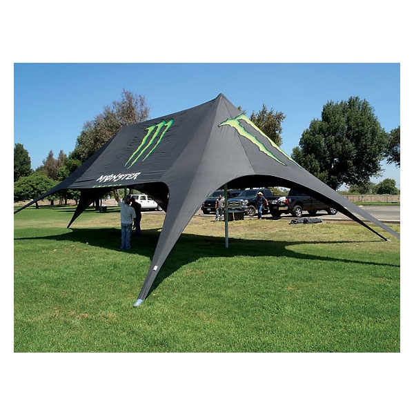 Outdoor Displays: 63ft StarShade 685 Twin Canopy Event Tent ExhibitDEAL
