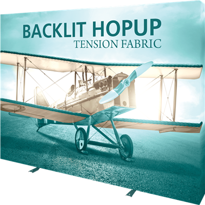 10ft Backlit tension fabric backwall
