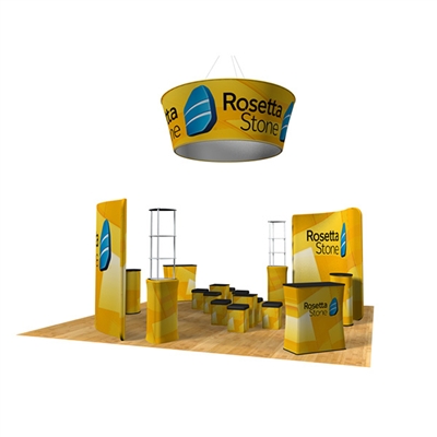 20ft Tension Fabric Island Display Kit - ZETA