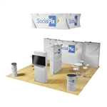 20ft Tension Fabric Peninsula Display Kit - GAMMA