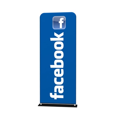 36inch x 78inch Waveline Fabric Banner Stand