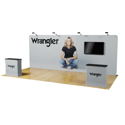 20ft Waveline Straight Backwall Display MASTER Kit
