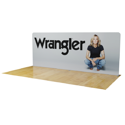 20ft Waveline Straight Backwall Display