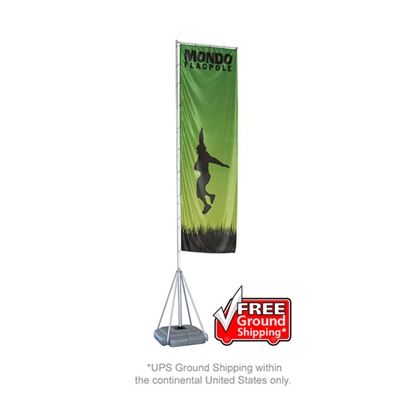 Mondo OUTDOOR Rectangle Banner Flag Stand - 17ft