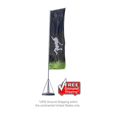 Mondo OUTDOOR Rectangle Banner Flag Stand - 23ft