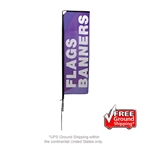 Mamba Outdoor Rectangle Single Sided Banner Flag