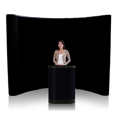 10ft Curved Pop Up Display Fabric Kit